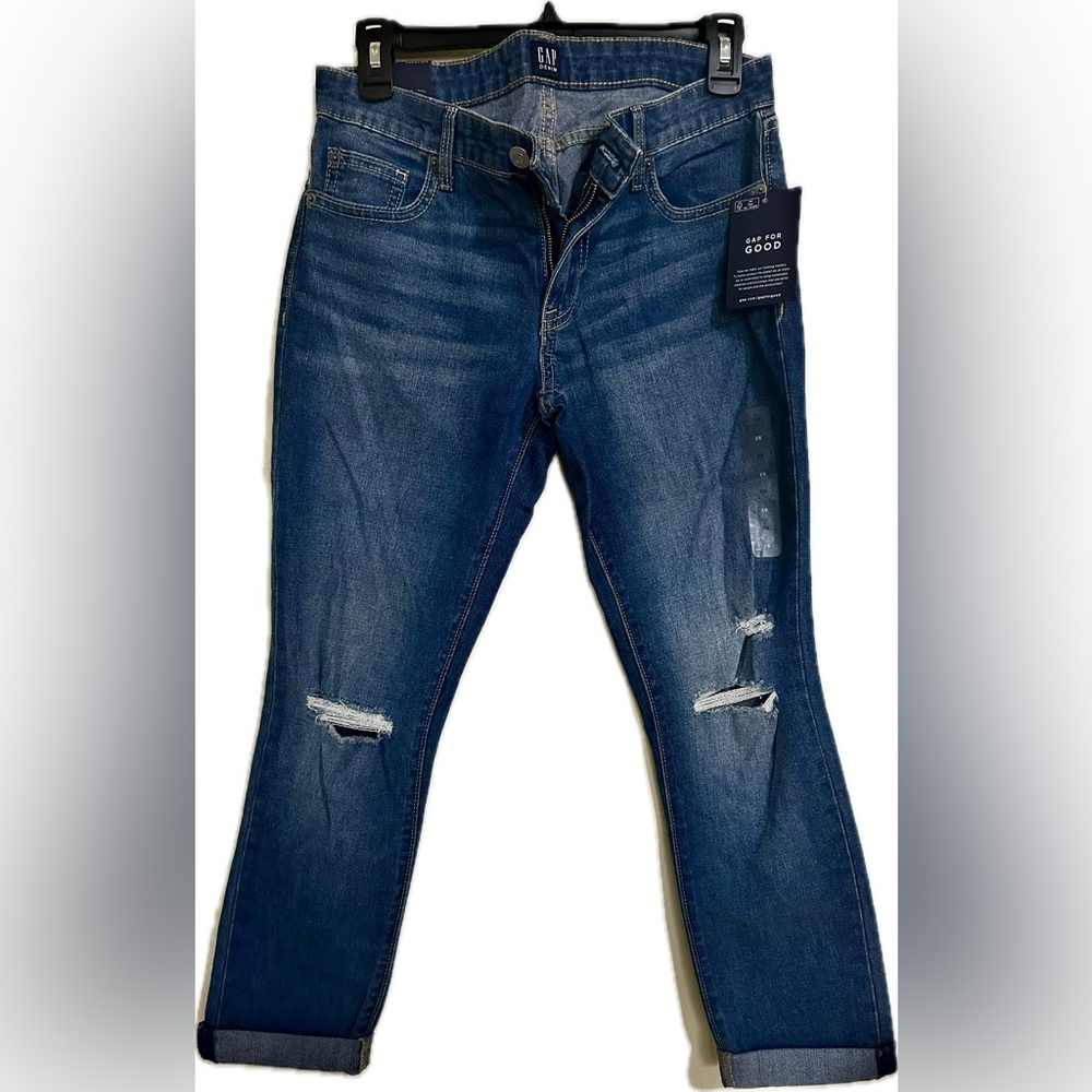 GAP Blue Distressed Women Jeans